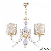 Люстра Arte Milano Florentia-6067 306067/3 Wh/Gd цвет плафона/подвески Белый, Золото, цвет арматуры Белый, Золото-1