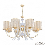 Люстра Arte Milano Florentia-6067 306067/8 Wh/Gd цвет плафона/подвески Белый, Золото, цвет арматуры Белый, Золото-1