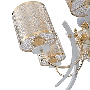 Люстра Arte Milano Florentia-6067 306067/8 Wh/Gd цвет плафона/подвески Белый, Золото, цвет арматуры Белый, Золото-4