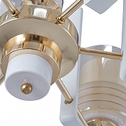 Люстра Arte Milano Florentia-6087 306087/6 Wh/Gd цвет плафона/подвески Белый, Оранжевый, цвет арматуры Белый, Золото-7