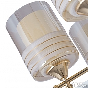 Люстра Arte Milano Florentia-6087 306087/8 Wh/Gd цвет плафона/подвески Белый, Оранжевый, цвет арматуры Белый, Золото-4