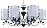 Люстра Arte Milano Florentia-6787 306787/6 Bk/Ni цвет плафона/подвески Белый, Никель, цвет арматуры Никель, Черный