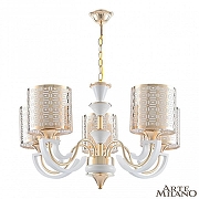 Люстра Arte Milano Florentia-8857 308857/5 Wh/Gd цвет плафона/подвески Белый, Золото, цвет арматуры Белый, Золото-1