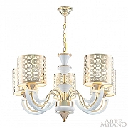 Люстра Arte Milano Florentia-8857 308857/5 Wh/Gd цвет плафона/подвески Белый, Золото, цвет арматуры Белый, Золото-2