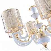 Люстра Arte Milano Florentia-8857 308857/6 Wh/Gd цвет плафона/подвески Белый, Золото, цвет арматуры Белый, Золото-4