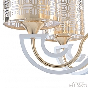 Люстра Arte Milano Florentia-8857 308857/6 Wh/Gd цвет плафона/подвески Белый, Золото, цвет арматуры Белый, Золото-8