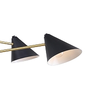 Люстра F-promo Trikoniya 3089-6P цвет плафона/подвески Черный, цвет арматуры Золото, Черный-2