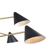 Люстра F-promo Trikoniya 3089-8P цвет плафона/подвески Черный, цвет арматуры Золото, Черный-2