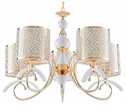 Люстра Arte Milano Florentia-9787 309787/5 Wh/Gd цвет плафона/подвески Белый, Золото, цвет арматуры Белый, Золото