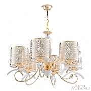 Люстра Arte Milano Florentia-9787 309787/6 Wh/Gd цвет плафона/подвески Белый, Золото, цвет арматуры Белый, Золото-2