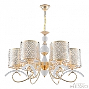 Люстра Arte Milano Florentia-9787 309787/6 Wh/Gd цвет плафона/подвески Белый, Золото, цвет арматуры Белый, Золото-3