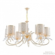 Люстра Arte Milano Florentia-9787 309787/8 Wh/Gd цвет плафона/подвески Белый, Золото, цвет арматуры Белый, Золото-2