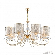 Люстра Arte Milano Florentia-9787 309787/8 Wh/Gd цвет плафона/подвески Белый, Золото, цвет арматуры Белый, Золото-3