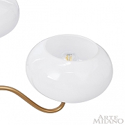 Люстра Arte Milano AM-Napoli 310166/D680/5 BS/WD цвет плафона/подвески Белый, цвет арматуры Коричневый, Золото-6