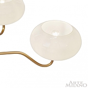 Люстра Arte Milano AM-Napoli 310166/D680/5 BS/WD цвет плафона/подвески Белый, цвет арматуры Коричневый, Золото-7