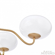 Люстра Arte Milano AM-Napoli 310166/D780/6 BS/WD цвет плафона/подвески Белый, цвет арматуры Коричневый, Золото-6