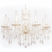 Люстра Abrasax 3118 3118/8 SV цвет плафона/подвески Прозрачный, цвет арматуры Серебро