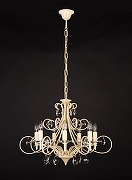 Люстра Doge Luce 311 311L07X4-904 цвет плафона/подвески Прозрачный, цвет арматуры Бежевый-3