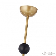 Люстра на штанге Arte Milano AM-Napoli 312066/D700/4 BS/BK цвет плафона/подвески Белый, цвет арматуры Латунь, Черный-7