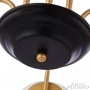 Люстра на штанге Arte Milano AM-Napoli 312066/D940/8 BS/BK цвет плафона/подвески Белый, цвет арматуры Латунь, Черный-7