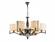 Люстра Newport Elen 31305+1/C B/C цвет плафона/подвески Бежевый, цвет арматуры Прозрачный, Латунь-1