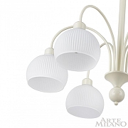 Люстра на штанге Arte Milano AM-Napoli 313066/D700/6 IV цвет плафона/подвески Белый, цвет арматуры Слоновая кость-5