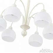 Люстра на штанге Arte Milano AM-Napoli 313066/D700/6 IV цвет плафона/подвески Белый, цвет арматуры Слоновая кость-6