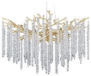 Люстра Divinare Salice 3133/01 SP-10 цвет плафона/подвески Прозрачный, цвет арматуры Золото