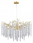 Люстра Divinare Salice 3133/01 SP-10 цвет плафона/подвески Прозрачный, цвет арматуры Золото-1