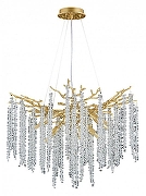 Люстра Divinare Salice 3133/01 SP-8 цвет плафона/подвески Прозрачный, цвет арматуры Золото-1