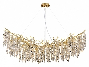 Люстра Divinare Salice 3134/01 SP-14 цвет плафона/подвески Оранжевый, цвет арматуры Золото-1