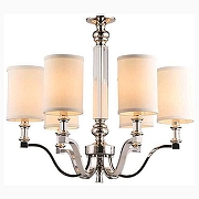 Люстра Newport 3140 3146/C цвет плафона/подвески Бежевый, цвет арматуры Прозрачный, Никель