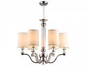 Люстра Newport 3140 3146/C цвет плафона/подвески Бежевый, цвет арматуры Прозрачный, Никель-1