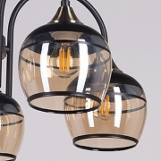 Люстра на штанге De City Блеск 315015605 цвет плафона/подвески Шампань, цвет арматуры Бронза, Черный-2