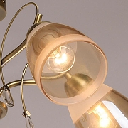 Люстра на штанге De City Блеск 21 315016105 цвет плафона/подвески Бежевый, цвет арматуры Бронза-4