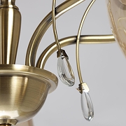 Люстра на штанге De City Блеск 21 315016105 цвет плафона/подвески Бежевый, цвет арматуры Бронза-8