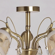 Люстра на штанге De City Блеск 21 315016105 цвет плафона/подвески Бежевый, цвет арматуры Бронза-9