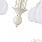 Люстра на штанге Arte Milano AM-Napoli 315066/D680/5 IV цвет плафона/подвески Белый, цвет арматуры Слоновая кость-7