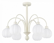 Люстра на штанге Arte Milano AM-Napoli 315066/D680/6 IV цвет плафона/подвески Белый, цвет арматуры Слоновая кость