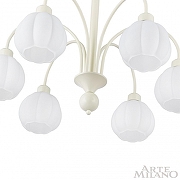 Люстра на штанге Arte Milano AM-Napoli 315066/D680/6 IV цвет плафона/подвески Белый, цвет арматуры Слоновая кость-6