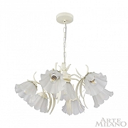 Люстра Arte Milano AM-Napoli 316066/D680/7 IV цвет плафона/подвески Белый, цвет арматуры Слоновая кость-2