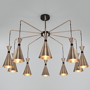 Люстра на штанге Bogate's Glustin 316/10 цвет плафона/подвески Латунь, цвет арматуры Латунь, Черный