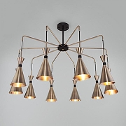 Люстра на штанге Bogate's Glustin 316/10 цвет плафона/подвески Латунь, цвет арматуры Латунь, Черный-2