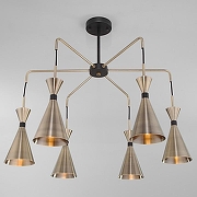 Люстра на штанге Bogate's Glustin 316/6 цвет плафона/подвески Латунь, цвет арматуры Латунь, Черный