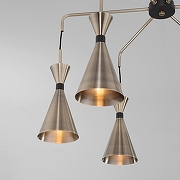 Люстра на штанге Bogate's Glustin 316/6 цвет плафона/подвески Латунь, цвет арматуры Латунь, Черный-3