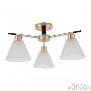 Люстра Arte Milano Napoli-322119 322119/3 FG+BK цвет золото, черный-1