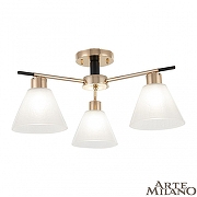 Люстра Arte Milano Napoli-322119 322119/3 FG+BK цвет золото, черный-2