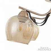 Люстра Arte Milano AMALFI-322306 322306/3 FG+BK цвет плафона/подвески Оранжевый, цвет арматуры Золото, Черный-5