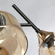 Люстра на штанге De City Альфа 18 324017005 цвет плафона/подвески Бежевый, цвет арматуры Золото, Черный-5