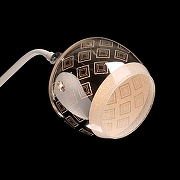 Люстра на штанге De City Альфа 21 324018603 цвет плафона/подвески Белый, Серый, цвет арматуры Белый, Хром-3